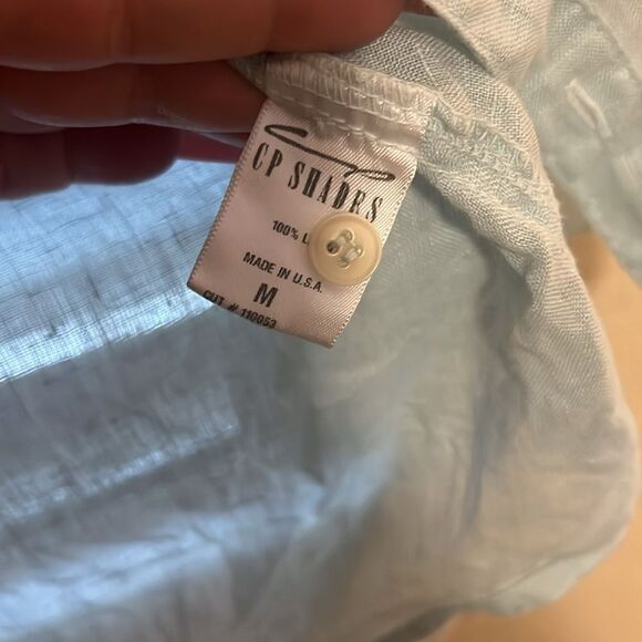 CP shades linen button front blouse size medium - Picture 3 of 4